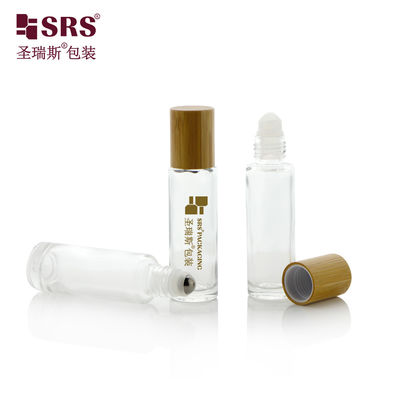 購入 15ml 壁ガラスロール 精油用の竹の蓋付きのボトルセット オンライン製造