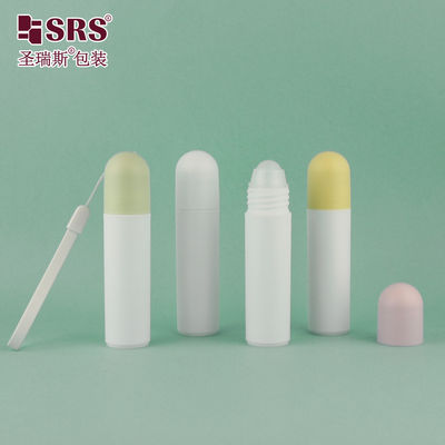 購入 20ml 白 PP PCR プラスチック ロールオンボトル エッセンシャルオイル 香水 ローション アイケア用 オンライン製造