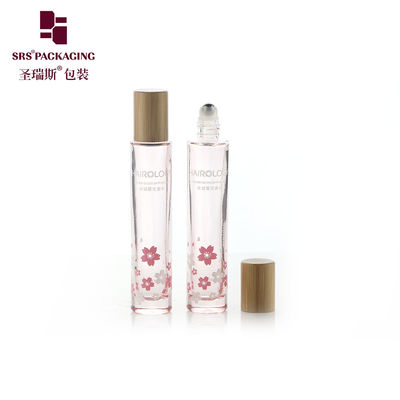 購入 厚底型ガラスローラーボトル 香水 15ml バンブーキャップ付き オンライン製造