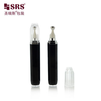 購入 L002-15/20ML ブラックアクリルアイローラーボトル オクタゴン型 スチールボール付き オンライン製造
