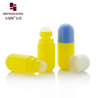 購入 RPPA-50ml デオドラント液体用 青い蓋付き 50ml ボトル上のカスタマイズされた黄色のロール オンライン製造