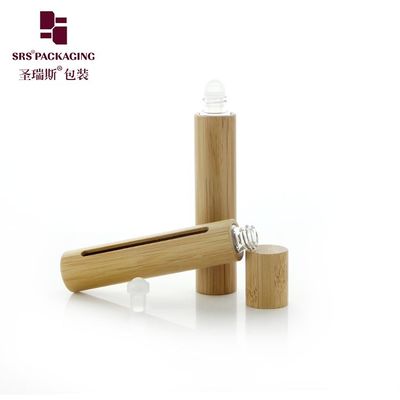 購入 BG(G)-10ML 空の竹製ローラーボトル 本物の木製竹材 エッセンシャルオイル用 ウィンドウガラスアプリケーターボール付き オンライン製造