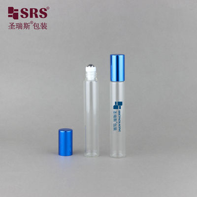 購入 BLP(S-A)-10ML 透明スチールローラーボールガラスボトル 薄肉 アルミニウムメタルキャップ付き オンライン製造