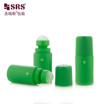 購入 RPPC 木製グリーンカラー 50% PCR ロールオンボトル 60ml 女性用 汗止め オンライン製造