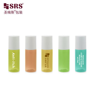 購入 18-15ml 20ml アンバー PET コスメティック ローラー ボトル ホワイト キャップ オンライン製造