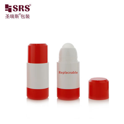 購入 50ml 75ml ラウンドデザイン 二重壁 空白 ホワイト ロールオンボトル 鎮痛ジェル用一次包装 マットフロストモールド オンライン製造