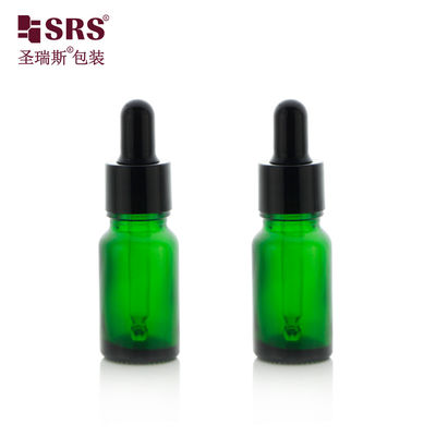 購入 D001-20ml 空の緑色のガラス瓶容器、黒いプラスチック製ドロッパーキャップ付き、ヘアオイル、エッセンシャルオイル用ガラスピペット オンライン製造