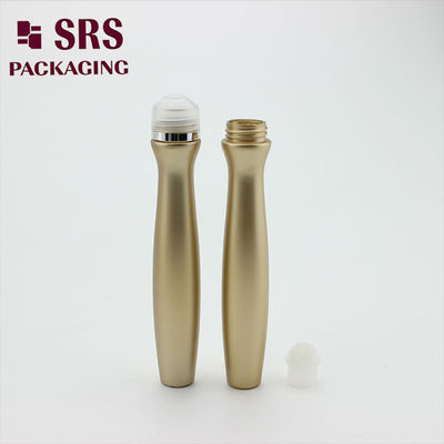 購入 SRS8447-15ML ゴールドカラー PETG ローラーボトル 15ml メタルアイクリームロールオンボトル オンライン製造