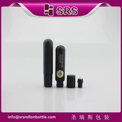 購入 SRS 高級空の 10 ml マット ブラック ガラス ロールオン ボトル香水用 オンライン製造