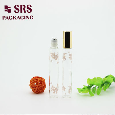 購入 SRS エッセンシャル オイル用 10ml 透明色ガラス ロールオン ボトル オンライン製造