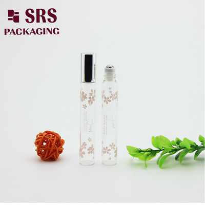 購入 SRS 10ml 透明色のエッセンシャル オイル ガラス ロールオン ボトル、シルバー アルミニウム キャップ付き オンライン製造