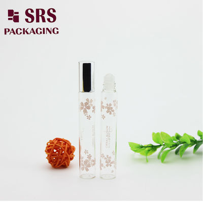 購入 SRS 10ml 透明色の香水ガラスロールオンボトル、ガラスボール付き オンライン製造