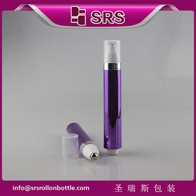 購入 SRS 15ml 空の紫色の眼クリーム 空気のないプレスロール オンライン製造