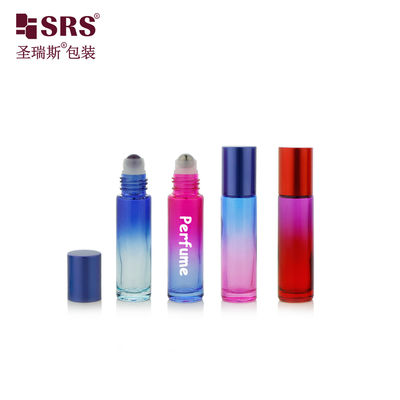 購入 BLPM-10ml 空の丸いシリンダー グラディアント 色彩豊かなステンレス・ステール・ロールボール 香水 10ml ローリング・オン・ボトル 化粧油用 オンライン製造