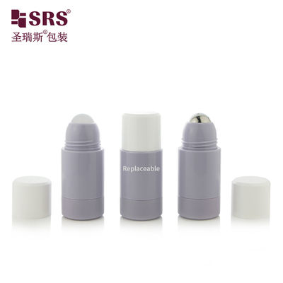 購入 Rppe(P) -50ml 空のラベンダール・パープル パーソナルケア・ジェルを含むボトル上の再充填式ロールとシール付きの閉塞式 オンライン製造
