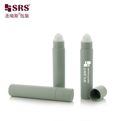 購入 シリンダー20ml ウォームグレーマット モールド ロールオンボトル デオドラント香料スティック包装用、スクリューキャップとPPローラーボールアプリケーター付き オンライン製造