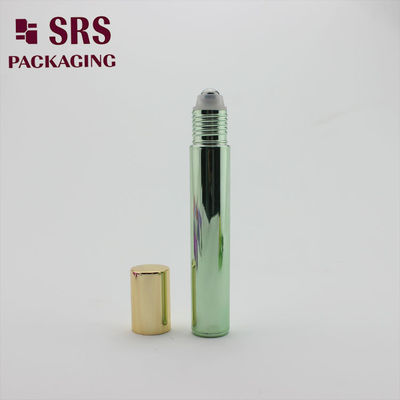 購入 SRS 空のロールオンボトル メタリックグリーンカラー 15ml 香水用 オンライン製造