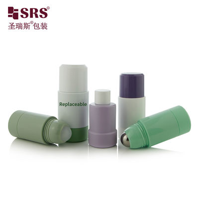 購入 詰め替え可能なPP PCRロールオンボトル 50ml 75ml スチールプラスチックボール オンライン製造