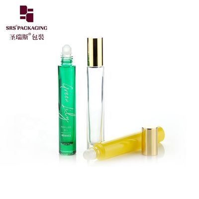 購入 10ml 厚肉ガラスローラーボトル 光沢メタルキャップとフロスト加工表面 カスタムカラーエッセンシャルオイル用 オンライン製造