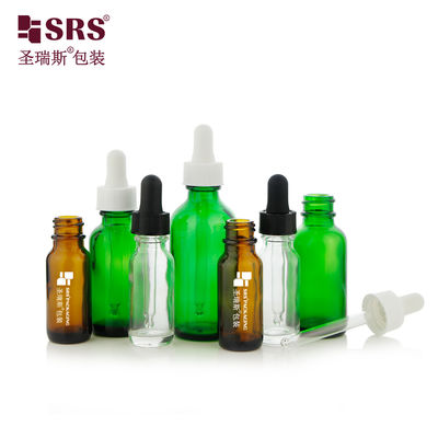 購入 Hot Selling 15ml 30ml 60ml Green Amber Transparent Glass Dropper Bottle オンライン製造