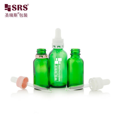 購入 Durable 30ml 60ml Glass Dropper Bottle with Tamper Evident Cap for Skincare オンライン製造