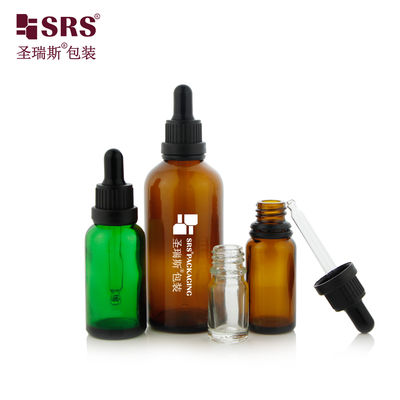 購入 大型ヘッド改ざん防止キャップ 5ml 10ml 15ml 20ml 30ml 50ml 100ml ガラス製ドロッパーボトル スキンケア用 オンライン製造
