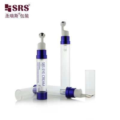 購入 無料サンプル ステンレス鋼ボールロール 8ml 10ml 15ml プラスチック PETG アイクリーム 空気のないロールボトル オンライン製造