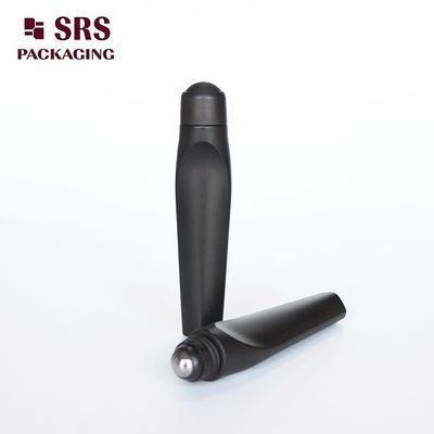 購入 SRS ラグジュアリー プラスチック ロールオンボトル マットブラックカラー 12ml (アイクリーム用) オンライン製造