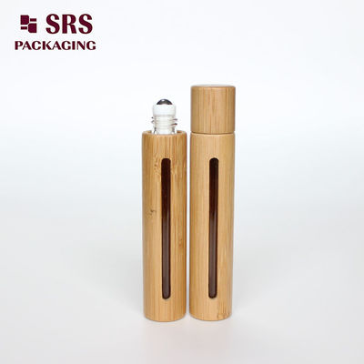 購入 SRS ナチュラル カラー バンブー 10ml ガラス ロールオン ボトル エッセンシャル オイル用 オンライン製造