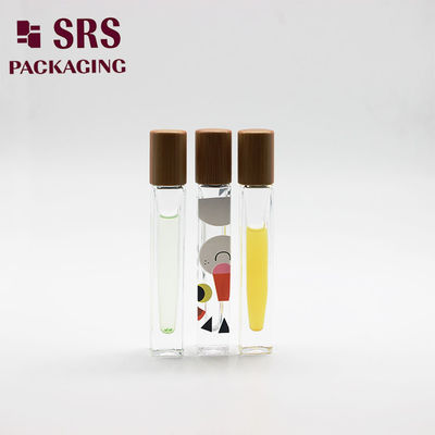 購入 SRS 空のカスタムガラスロールオンボトル 10ml スクエア型 肉厚ボトル オンライン製造