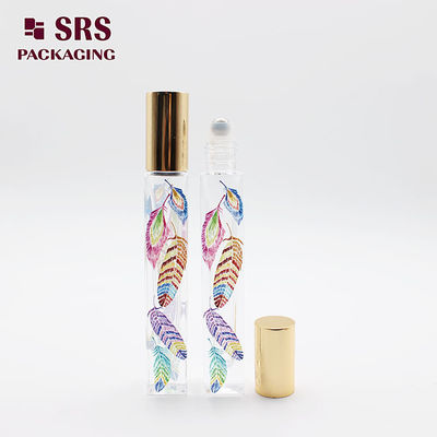 購入 香水オイル用化粧品クリアカラーガラスロールオンボトル10ml オンライン製造