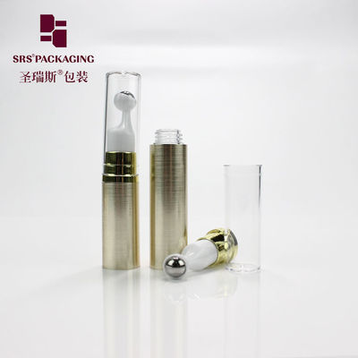 購入 空きプラスチック化粧品 金色 5ml 10ml 12ml 15ml ミニアイクリームロールボトル オンライン製造