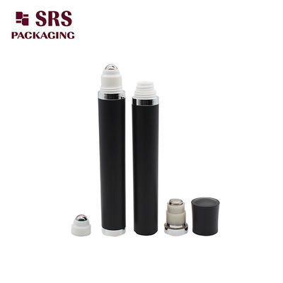 購入 空の化粧品マット黒色振動式ロールボールボトル 10ml 目血清 オンライン製造