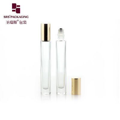 購入 GB1 空っぽの円筒型精油ガラスローラーボトル 10ML 金銀金属キャップ オンライン製造