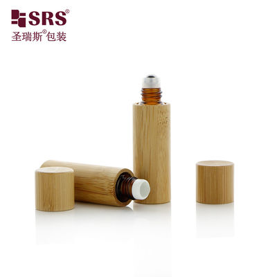 購入 化粧品 ガラス バンブー ロール 瓶 5ml 精油 香水 オンライン製造
