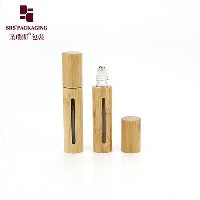 購入 生物分解性10ml バンブーロールオン バンブーキャップ 空の内部ガラスボトル ストック オンライン製造