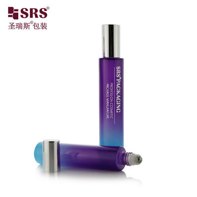 GB1-15ml カスタマイズされたエッセンシャルオイルローラーボトル、ブラックキャップ付き