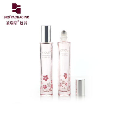 GB1-15ml 厚い底型ガラスロールボトル 化粧品 梱包 アルミキャップ
