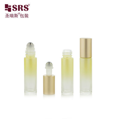 BLPM-10ml ガラス ステンレススチール ローラーボール アプリケーターボトル メタルキャップ付き