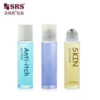 PET30-90ML 透明PETスチールローラーアプリケーターボトル（冷却ジェル用）