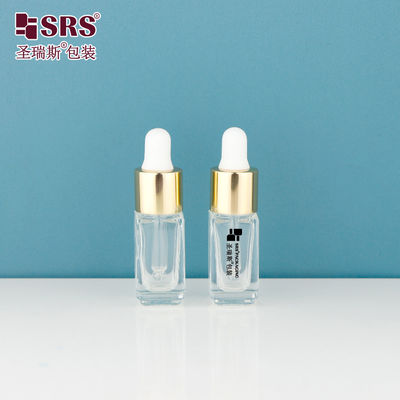 D97-4ml ブラックシルクスクリーンロゴ カスタマイズされたエッセンシャルオイルガラスドロッパーボトル 精密ディスペンシング用