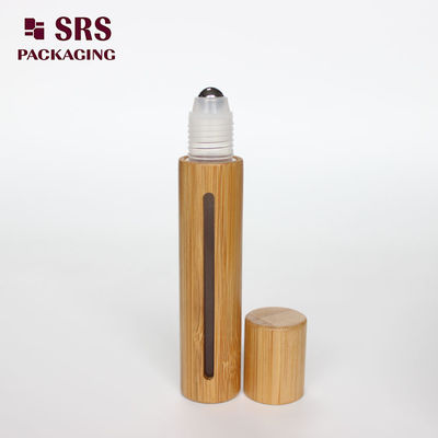 天然色の竹製プラスチック香水ロールオンボトル 15ml