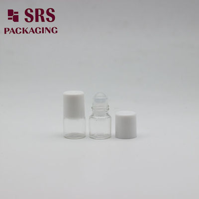 SRS 空の化粧品ミニ香水 1 ml 透明ガラス ローラー ボトル