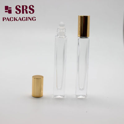 SRS 化粧品四角形空の 10 ml ガラス ロール香水瓶