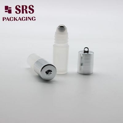 SRS 空の化粧品 3ml 透明プラスチックローラーボトル (フック付き)