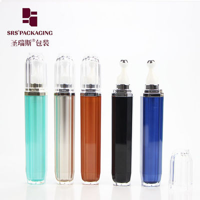 SRS 贅沢 空っぽ ミニ アクリル化粧品 ローラーボトル 15ml 目クリーム